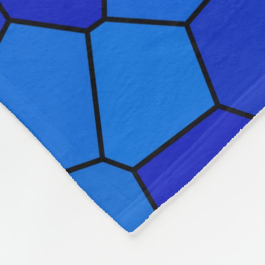 Blauw Fleece Deken (Hoek)