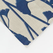 blauw fleece deken (Hoek)