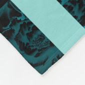 blauw fleece deken (Hoek)