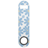 Blauw flessenpatroon - Aangepaste flesopening Speed Flessenopener (Achterkant)