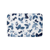 Blauw flessenpatroon badmat (Voorkant)