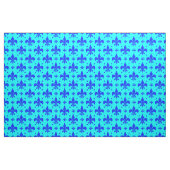 Blauw Fleur-de-lis Patroonontwerp Stof (Fat Quarter)