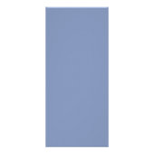 Blauw floraal lijst met monogram bruiloft menukaar reclamekaart (Achterkant)