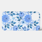 blauw Floral Design cadeau dochter Case-Mate iPhone Case (Achterkant (horizontaal))