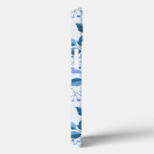 blauw Floral Design cadeau dochter Case-Mate iPhone Case (Achterkant / Rechts)