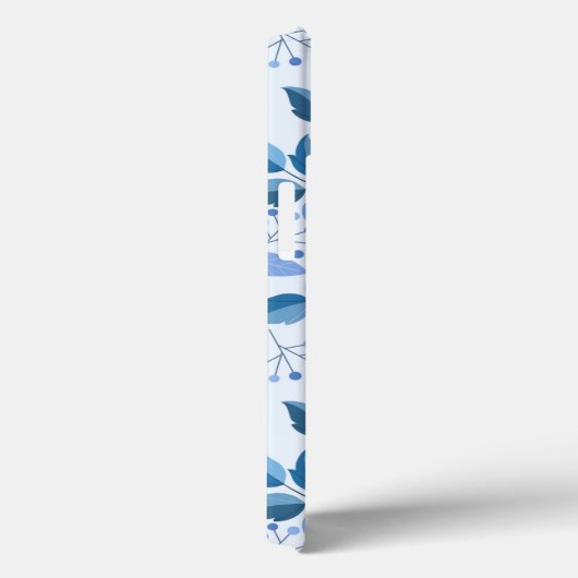 blauw Floral Design cadeau dochter Case-Mate iPhone Case (Achterkant / Rechts)