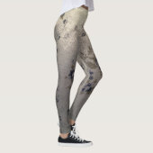 Blauw Floral design Leggings (Rechts)