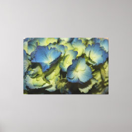 Blauw Floral Designer Canvas Afdruk