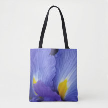 Blauw Floral Dramatic Iris Tas