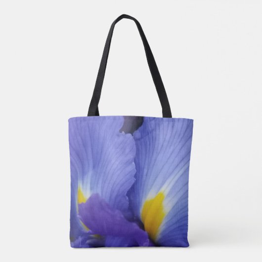 Blauw Floral Dramatic Iris Tas (Achterkant)