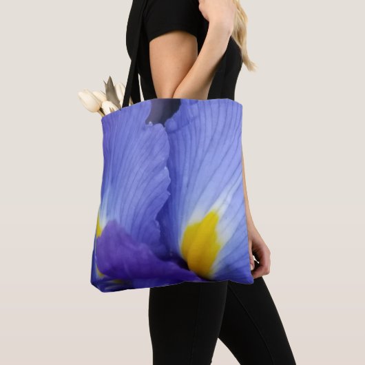 Blauw Floral Dramatic Iris Tas (Dichtbij)