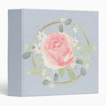 Blauw Floral Notitieboek