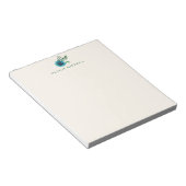 Blauw Floral, speciaal Notitieblok (Schuin)