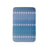  Blauw Floral Violet behang Badmat (Voorkant Verticaal)