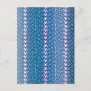  Blauw Floral Violet behang Briefkaart