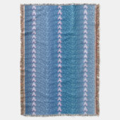  Blauw Floral Violet behang Deken (Voorkant Verticaal)