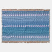  Blauw Floral Violet behang Deken (Voorkant)