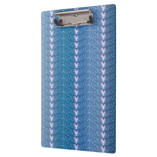  Blauw Floral Violet behang Klembord (Links)