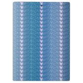  Blauw Floral Violet behang Klembord (Achterkant)