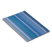 Blauw Floral Violet behang Notitieboek (Rechterzijde)