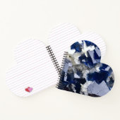 Blauw Flourite Crystal Notitieboek Hart Valentijn (Binnen)