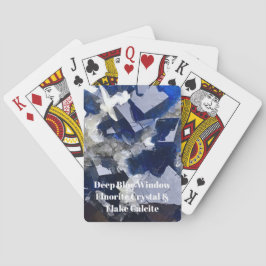 Blauw Fluoriet Kristal Pokerkaarten