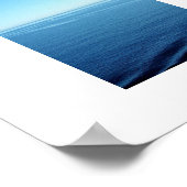 Blauw Fluweel Pacific Ocean Kleur Fotografie Poster (Hoek)