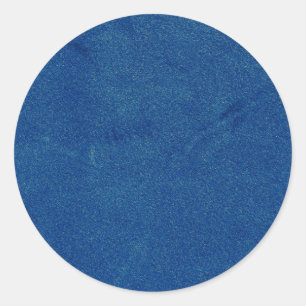 Blauw Fluwelen Blanco Sjabloon Ronde Sticker