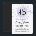 Blauw Folie Spat Splash Sweet 16 16e Verjaardagsfe Kaart<br><div class="desc">Een moderne uitnodiging voor een sweet 16 verjaardagsfeestje met een blauwe folie spat en het nummer 16 in moderne typografie. Stuur deze chic blauwe en zwarte uitnodiging voor je 16e verjaardagsfeest naar familie en vrienden. Voeg eenvoudig je persoonlijke gegevens toe aan deze uitnodiging. Als je hulp nodig hebt of overeenkomende...</div>