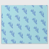 Blauw foliewikkelpapier cadeaupapier (Vlak)