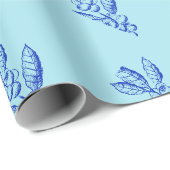 Blauw foliewikkelpapier cadeaupapier (Rol Hoek)