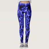Blauw Fonkelende Lichten Leggings (Voorkant)