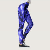 Blauw Fonkelende Lichten Leggings (Rechts)