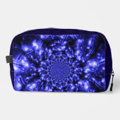 Blauw Fonkelende Lichten Toilettasje (Voorkant)