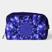 Blauw Fonkelende Lichten Toilettasje (Achterkant)