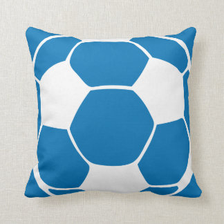 Blauw Football gooien kussen