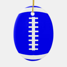 Blauw Football Player of Coach-kerstversiering Keramisch Ornament