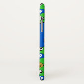 Blauw Football Shirten ontwerp. Case-Mate iPhone Case (Achterkant / rechts)