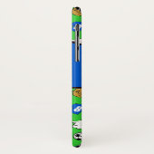 Blauw Football Shirten ontwerp. Case-Mate iPhone Case (Achterkant/links)