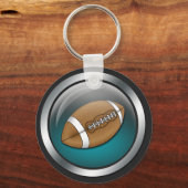 Blauw: Football: Sleutelhanger (Voorkant)