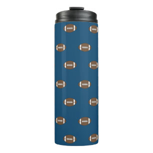 Blauw Football Thermische Tumbler Gift Thermosbeker
