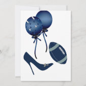 Blauw Football - Uitnodiging tot weduwschap (Achterkant)