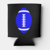 Blauw Football Van Game Day Beer Can Koozie (Voorkant)