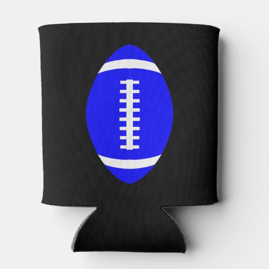 Blauw Football Van Game Day Beer Can Koozie (Achterkant)