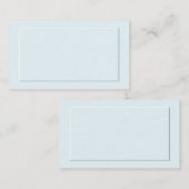 Blauw Formele Plaats Kaarten Plaatskaartje (Voorkant / Achterkant)