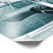  blauw foto afdruk (Hoek)