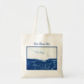  blauw fotografie Canvas tas