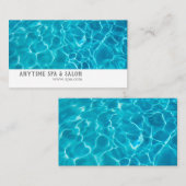 blauw fotoontwerp aangepast visitekaartje (Voorkant / Achterkant)