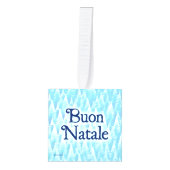 Blauw fractaal bos - Buon Natale Decoratie (Voorkant)
