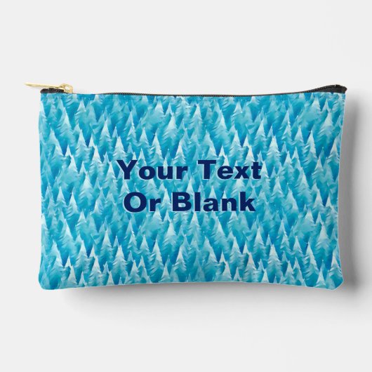 Blauw fractaal bos etui (Voorkant)